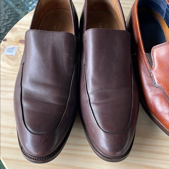 Cole Haan Brown Leather Slip-On Loafers Classic Design - Picture 2 of 16